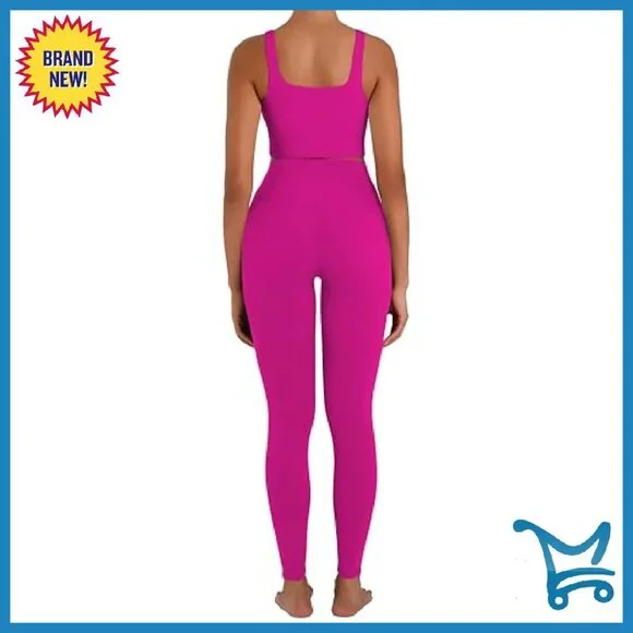 High Waist Tummy Control Workout Leggings, 4-Way Stretch, Side Pockets - Picture 6 of 8